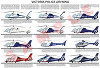 Victoria Police Air Wing helicopter poster