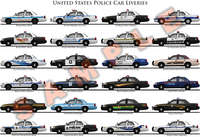 United States police car liveries poster
