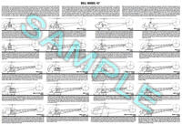 Bell Model 47 helicopter history poster 47D 47G 47H 47J H-13